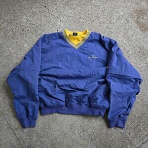 Vtg SUN MOUNTAIN Black Butte Ranch Convertible Zip Off Sleeve Golf Jacket Lg